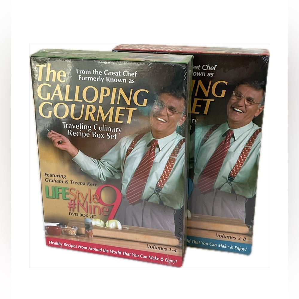 The Galloping Gourmet Graham Kerr DVD Box Sets Volumes 1-4 & 5-9 2006 Sealed NIB